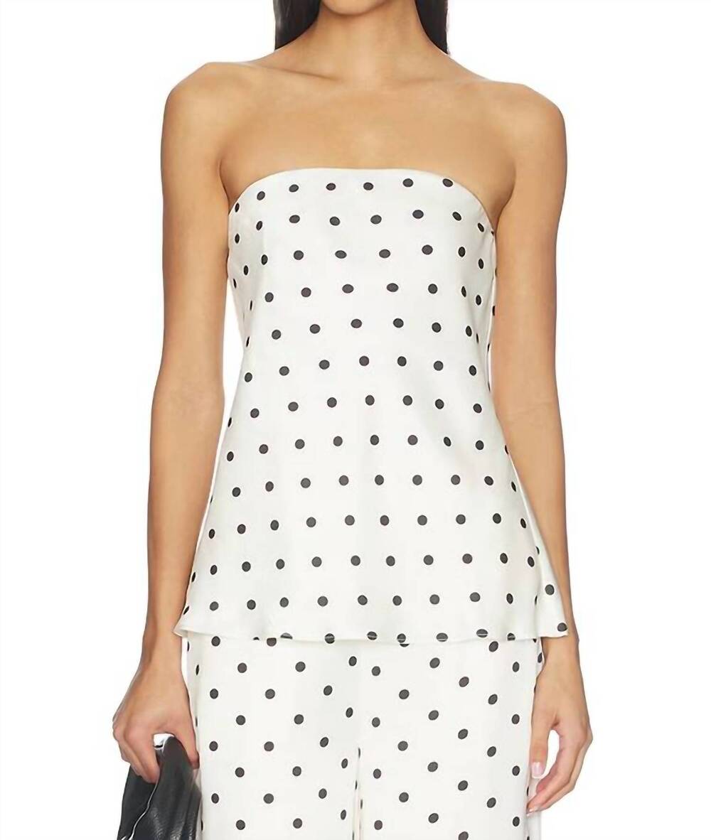 NEW LINE AND DOT ravyn tube top in cream